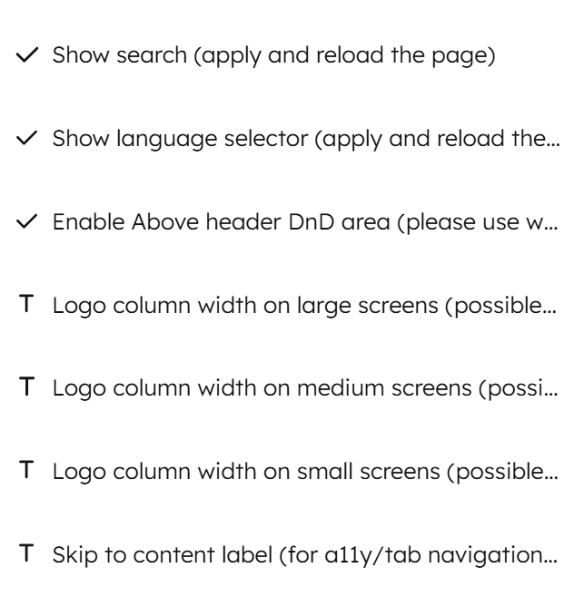 Act3 Global Header Settings Modules