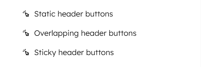 Act3 Header Buttons Modules For Each Header State