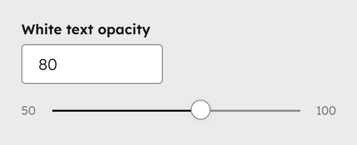 Act3 Theme Settings Color White Text Opacity