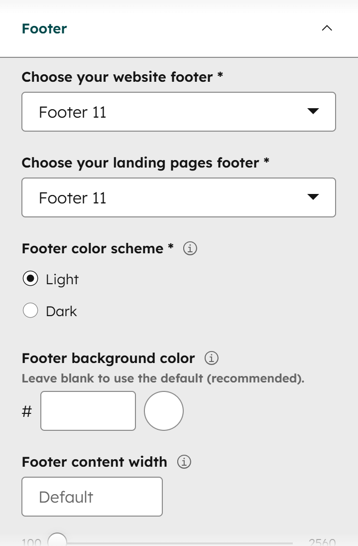 Act3 Theme Settings Components Footer