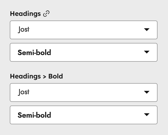Act3 Theme Settings Typography Fonts Headings
