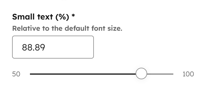 Act3 Theme Settings Typography Text Small Text