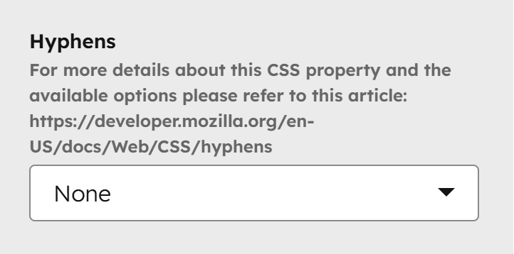 Act3 Theme Settings Typography Word Breaking Hyphens