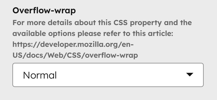 Act3 Theme Settings Typography Word Breaking Overflow Wrap